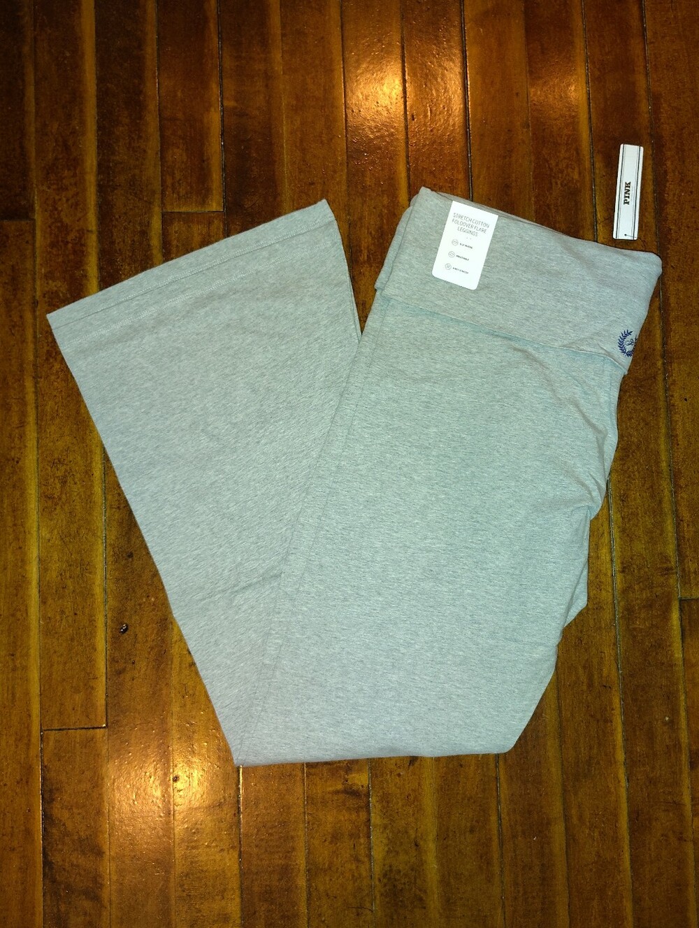 Victoria's Secret PINK Stretch Cotton Foldover Flare Leggings SIZE XXL